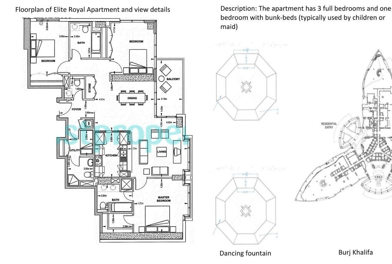 Elite Royal Apartment - Burj Residences T5 | Diamond Dubai Eksteriør bilde